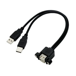 PANEL MOUNT USB CABLE - A...