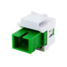 KEYSTONE, MODULAR SC/APC FIBER OPTICAL COUPLER (F/F)