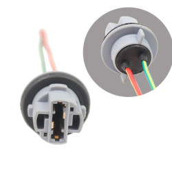 AUTO BULB SOCKET, T20 W/ WIRES