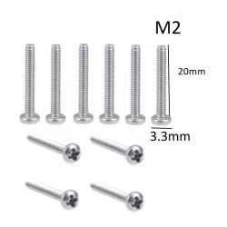 SCREW M2X20mm ROUND 10PCS/PKG