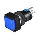 PUSH BUTTON, MOMENTARY, SPDT W/12V BLUE, LA128AF-11D