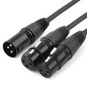 AUDIO CABLE, XLR (M) TO 2 XLR (F), 24-INCH