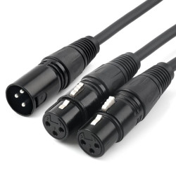 AUDIO CABLE, XLR (M) TO 2...