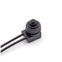 WATERPROOF PUSH BUTTON, SPST, ON-OFF, ZE-107S, w/WIRES