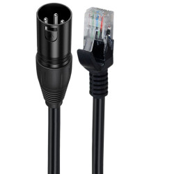 XLR 3-PIN (M) TO RJ45 DMX...