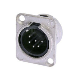 NEUTRIK, XLR 6 POLE MALE...