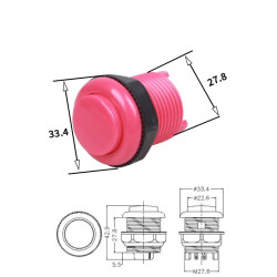 ARCADE FUSION BUTTON 28MM...