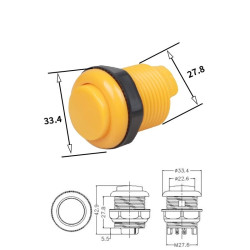 ARCADE FUSION BUTTON 28MM...