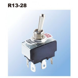 TOGGLE SWITCH, DPDT, ON-ON,...