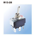 TOGGLE SWITCH, DPDT, ON-OFF-ON, 20A 125V, SOLDER LUG
