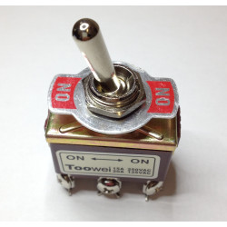 TOGGLE SWITCH, DPDT, ON-ON,...