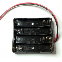 BATTERY HOLDER, AAAx4,...