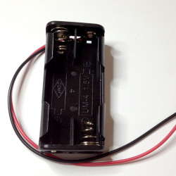 BATTERY HOLDER, AAAx2, w/WIRE