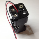 BATTERY HOLDER, AAx4, BACK TO BACK, w/WIRE SQRD