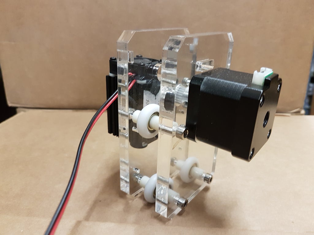 Picture of Assembling the X-axis Motor and Laser Mount