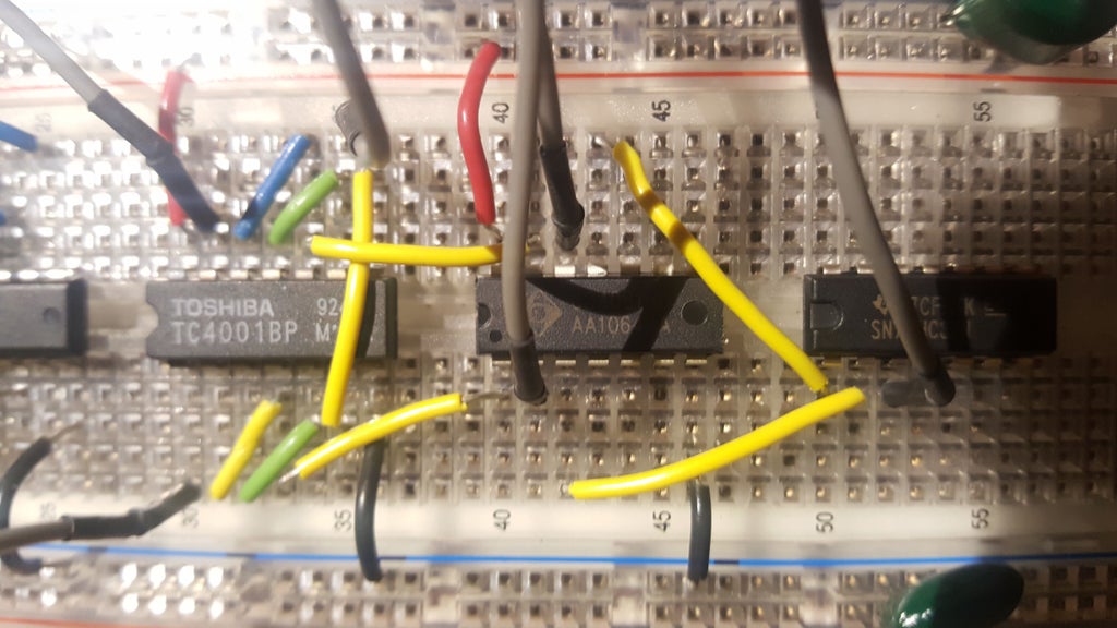 Picture of Setting Up the CMOS 4081 2-Input AND Gate